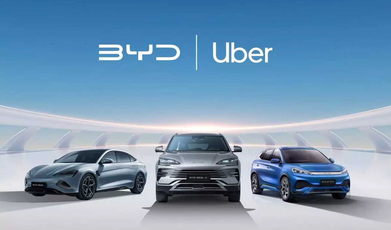 Uber Tesla-ның орнына 100 000 BYD электрокарына тапсырыс берді